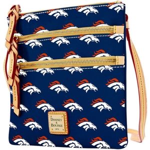 Dooney & Bourke Triple Zip Crossbody Denver Bronco